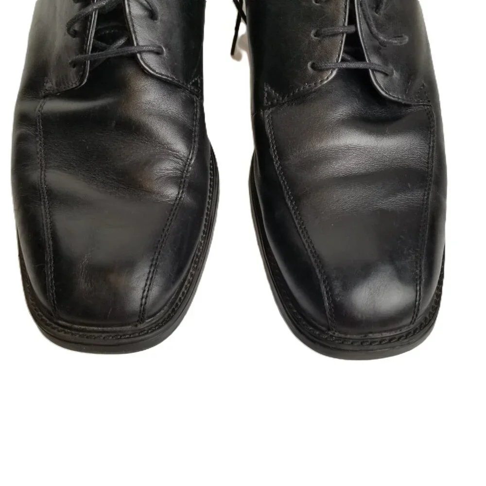 Nunn Bush Black Leather Derby 105 Medium ComfortGel Professional